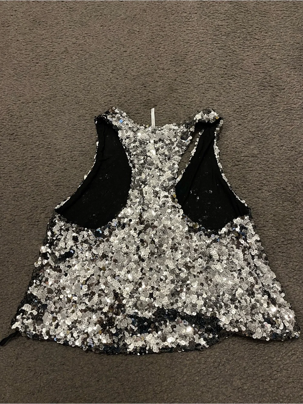 Free People Faye Shine Sequins Vest